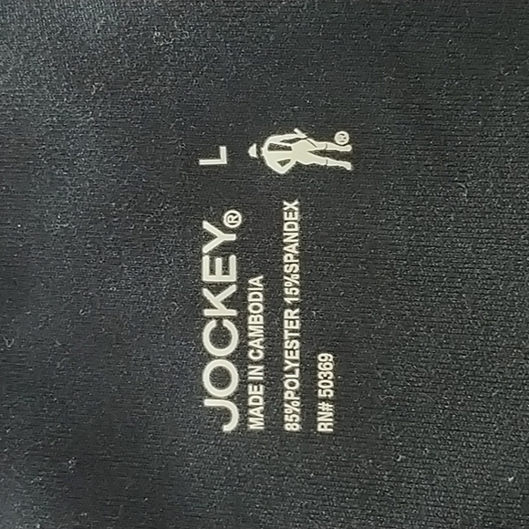 Jockey Black Athletic Shorts L - Picture 3 of 5